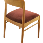 Set Van 4 Niels Bach Stoelen Eetkamerstoelen 'skodsborgskov' Vintage thumbnail 6