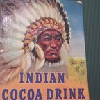 Vintage Belgisch Reclamekarton Voor Indian Cocoa Drink thumbnail 4