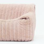 Vintage Cinna Sandra 3 Seater Sofa In Pink Fabric By Ligne Roset thumbnail 12
