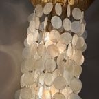 Capiz Schelpen Lamp Hanglamp Vintage 60’S Design Plafondlamp thumbnail 4