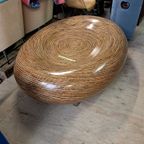 Unieke Jaren '70 Vintage Fiberglas Salontafel, Een Echte Eye-catcher! thumbnail 13
