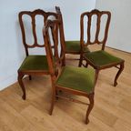Vintage Landelijke Eettafelstoelen Stoelen Eetkamerstoelen Setprijs thumbnail 5