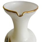 Vintage Art Deco Vaas Opaline Kan Wit 1930’s thumbnail 4