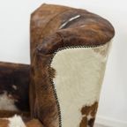 Art Deco Armchair In Cow Skin thumbnail 18