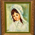 Philippe Marie Picard (1915-1997). Portrait Of A Girl. thumbnail 6