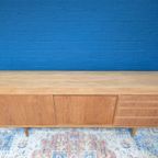 Vintage Eiken Lowboard, Jaren '60, Deens Design thumbnail 9