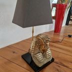 Hollywood Regency Tafel Lamp Farao Deknudt Jansen Stijl. thumbnail 3