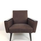 Vintage Bruine Fauteuil Zwart | Bruin thumbnail 4