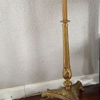 Klassieke Vintage Messing Rococo Vloerlamp thumbnail 10