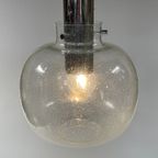 Glazen Space Age Hanglamp, Glashütte Limburg, Duitsland 1970'S thumbnail 5