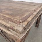 Grote Antieke Indische Tafel thumbnail 6