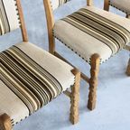 Brutalist Eetkamerstoelen | Vintage Stoelen | Jaren 60 | (6) thumbnail 4