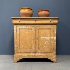 Sleetse Brocante Beige Commode Kast thumbnail 19