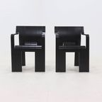 Set Of 2 Strip Dining Chairs By Gijs Bakker For Castelijn 1970s thumbnail 3