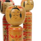 Lot Van 13 Traditionele Vintage Kokeshi Japan Tweede Helft 20E Eeuw thumbnail 3