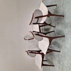 4 Vintage Stoelen Scandinavisch Teakhouten Stoelen Eetkamer thumbnail 11