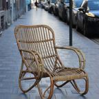 Vintage Fauteuil Van Bamboe En Rotan thumbnail 3