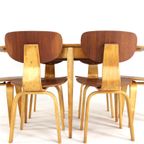 Cees Braakman Voor Pastoe Eetkamerset Tb35 Eettafel + Sb02 6 Eetkamerstoelen thumbnail 10