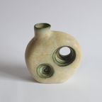 Space Age Ceramic Vase With Holes By Nikos Dazelidis, Athens 1960S thumbnail 2