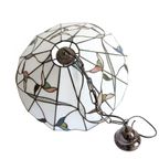 Prachtige Vintage Grote Tiffany Stijl Hanglamp, Jaren '70/'80 thumbnail 4