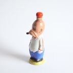 Vintage Goebel Porcelain Decanter Of Silent Sam, 1920S. thumbnail 7
