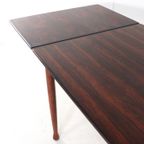 Palissander Rechthoekige Verlengbare Eettafel Vintage thumbnail 16