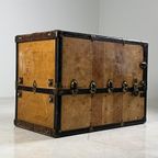 Oshkosh Steamer Trunk Antiek thumbnail 9