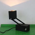 Coole Space Age Tafel- Of Wandlamp Van Louis Poulsen - Lamppetit In Zwarte Kleur - 1970 Denemarke thumbnail 7