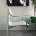 4 Vintage Leather Chairs For Fasem By Vegni & Gualtierotti thumbnail 18