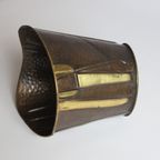 Vintage Modernist Embossed Copper Cachepot, 1950S. thumbnail 11