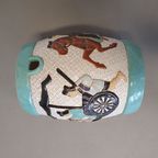 Set Of 2 Porcelain Chinoiserie Garden Stools thumbnail 14