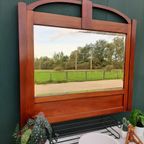 Antieke Art Deco Spiegel Xl Houten Badkamerspiegel Jr 20 thumbnail 11