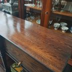 Antieke Klassieke Engelse Sidetable, Haltafel, Wandconsole thumbnail 4