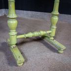 Brocante Spiegeltafel Met Marmer Blad – Frans – Groen thumbnail 10