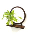 Retro Vintage Spiegel Rond Hout Jaren 70 Wandspiegel thumbnail 6