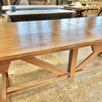 Rustieke Houten Eettafel, 200 X 85 Cm thumbnail 7