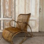 Rotan Dutch Design Fauteuil. Rohe. Vintage. Jaren ‘50. thumbnail 6