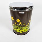 Brabantia - Bloemenmotief - Xl Voorraadbus - Opbergbox - 1970'S thumbnail 4
