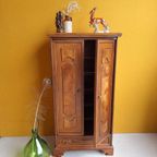 Vintage Dressoir In Art Deco Style, Buffet Kast Met Vitrine thumbnail 19