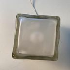 Ikea Iviken Glazen Tafellamp Ice Cube , Jaren 90 thumbnail 6