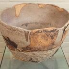 Grote Handgemaakt Keramische Wabi Sabi Schaal / Pot thumbnail 10