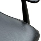 Vintage Fauteuil Jaren 60 Zwart Louis Van Teeffelen Stijl thumbnail 17