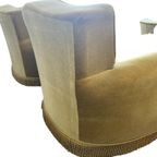 Set Van 2 Vintage Art Deco Fauteuils / Zetels / Eenzitten thumbnail 5