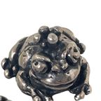 Giovanni Raspini - Sterling Silver (925) - Cufflinks In The Shape Of A Frog Wearing A Crown thumbnail 5