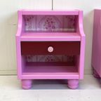 Set 2 Restyle Roze Nachtkastjes Vintage Behang thumbnail 4
