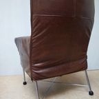 Vintage Montis Charly Flex Fauteuil Bruin Leder, Gerard Van Den Berg Voor Montis thumbnail 12