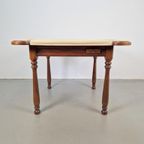 Valenti Noten Hout Kalfs Leren Speeltafel Bridgetafel 4 Pers thumbnail 3