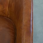 Unieke, Tijdloze Vintage Schapenleren Art Deco Design Fauteuil Van Bart Van Bekhoven thumbnail 7