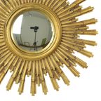 Grote Gouden Zonnespiegel Sunburst Resine Convex 56cm thumbnail 13