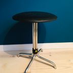 Vintage Brabantia Kruk Zwart Skai thumbnail 2